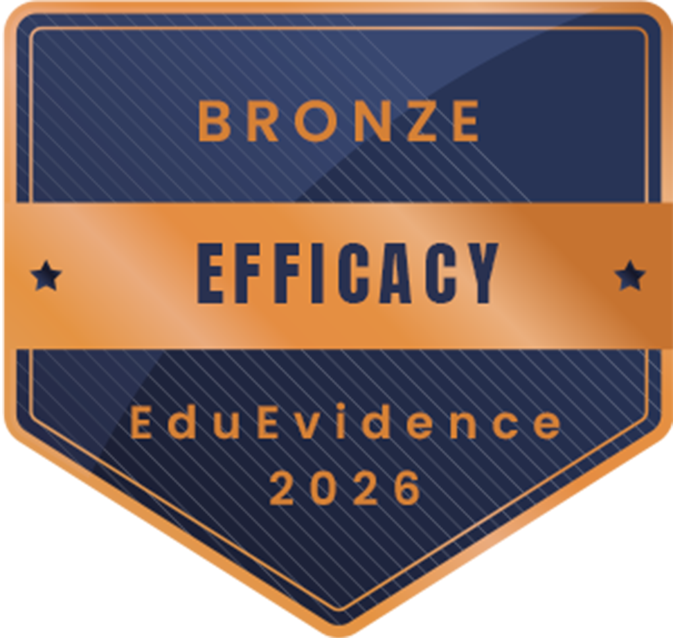 EduEvidence Efficacy Bronze certification, 2026